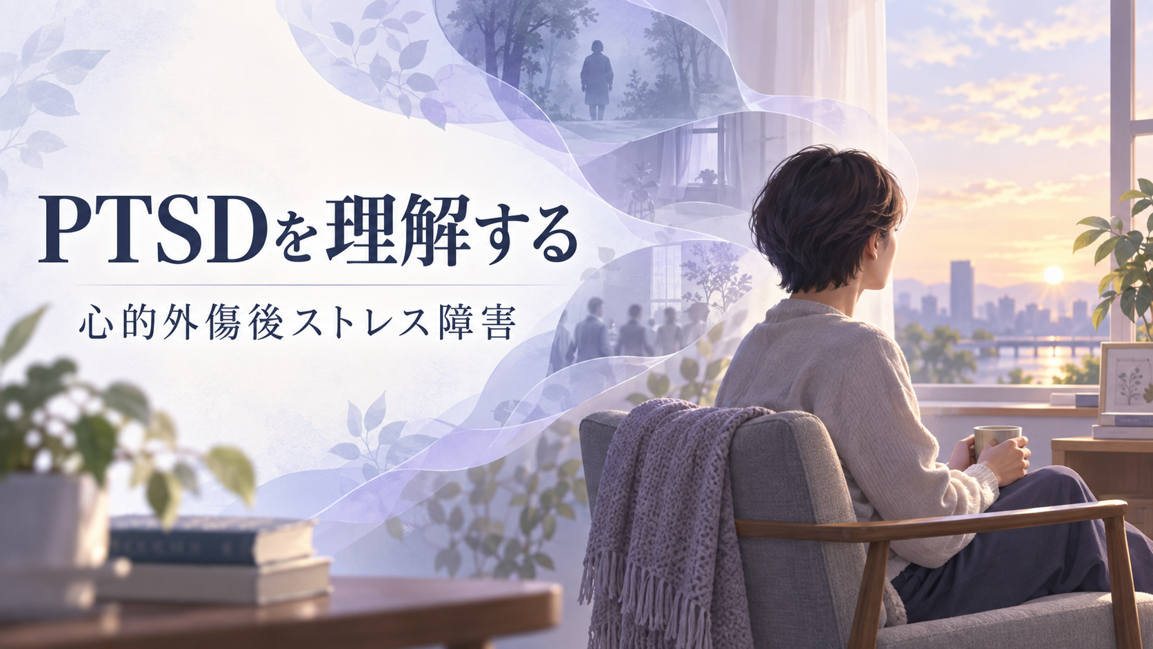 PTSDを理解する―診断・メカニズム・治療と回復を描いたタイトル入り画像