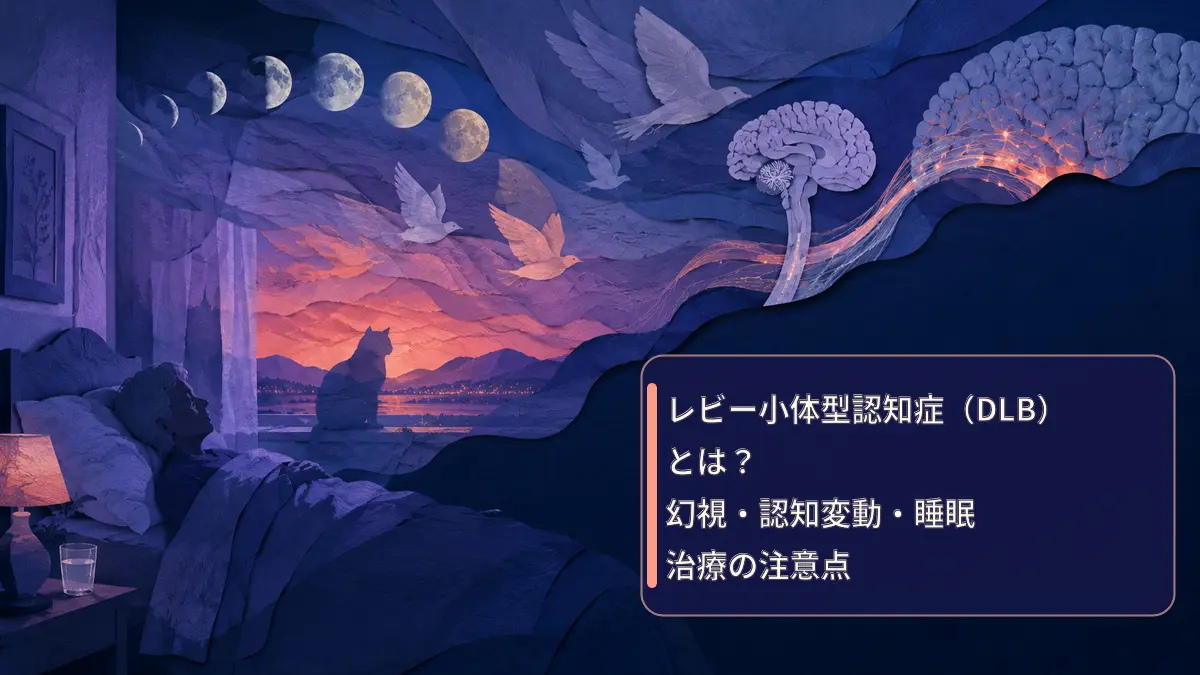 レビー小体型認知症の幻視・認知変動を表す画像