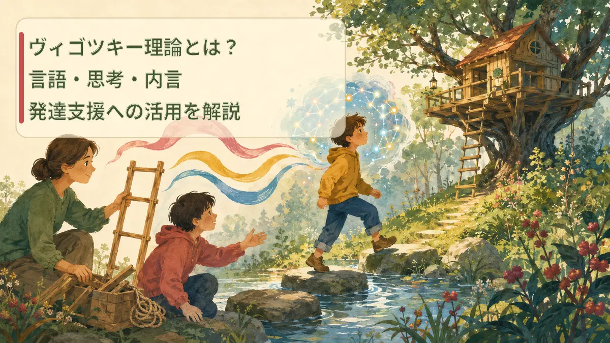 ヴィゴツキーの内言・発達支援を表す画像