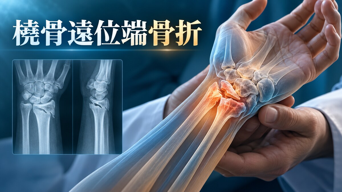 橈骨遠位端骨折のタイトル入りアイキャッチ